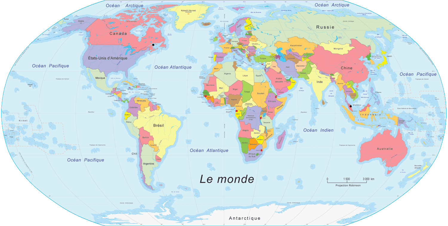 van Wereld Wereld kaart