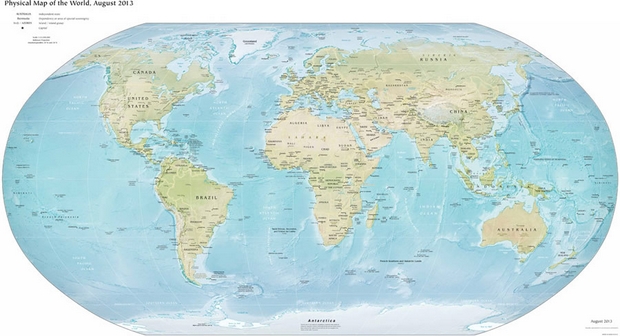 Carte du monde à imprimer, Carte du monde