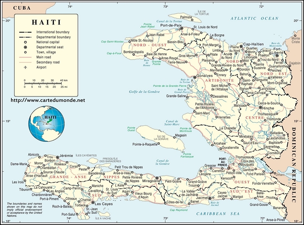 Mapa Haití