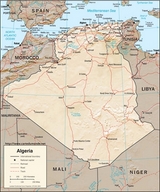 Mapa Argelia