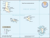 Mapa Comoras