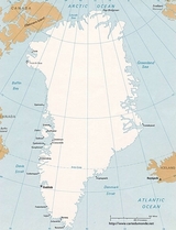 Mapa Groenlandia