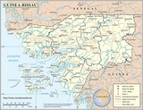 Mapa Guinea-Bissau