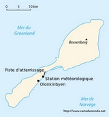 Mapa Svalbard y Jan Mayen