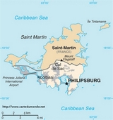 Mapa Saint-Martin