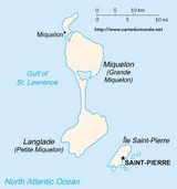 Mapa San Pedro y Miquelón
