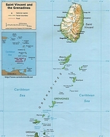 Mapa San Vicente y las Granadinas