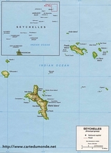 Mapa Seychelles